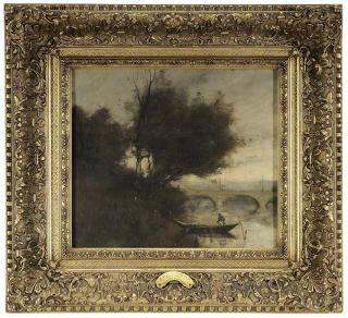 Appraisal: Follower of Jean Corot French - Le Pont dans le