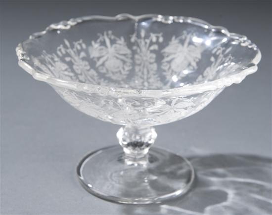 Appraisal: Heisey Orchaid covered butter dish and compote