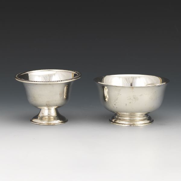 Appraisal: TWO STERLING SILVER BOWLS Two bowls one a Paul Revere