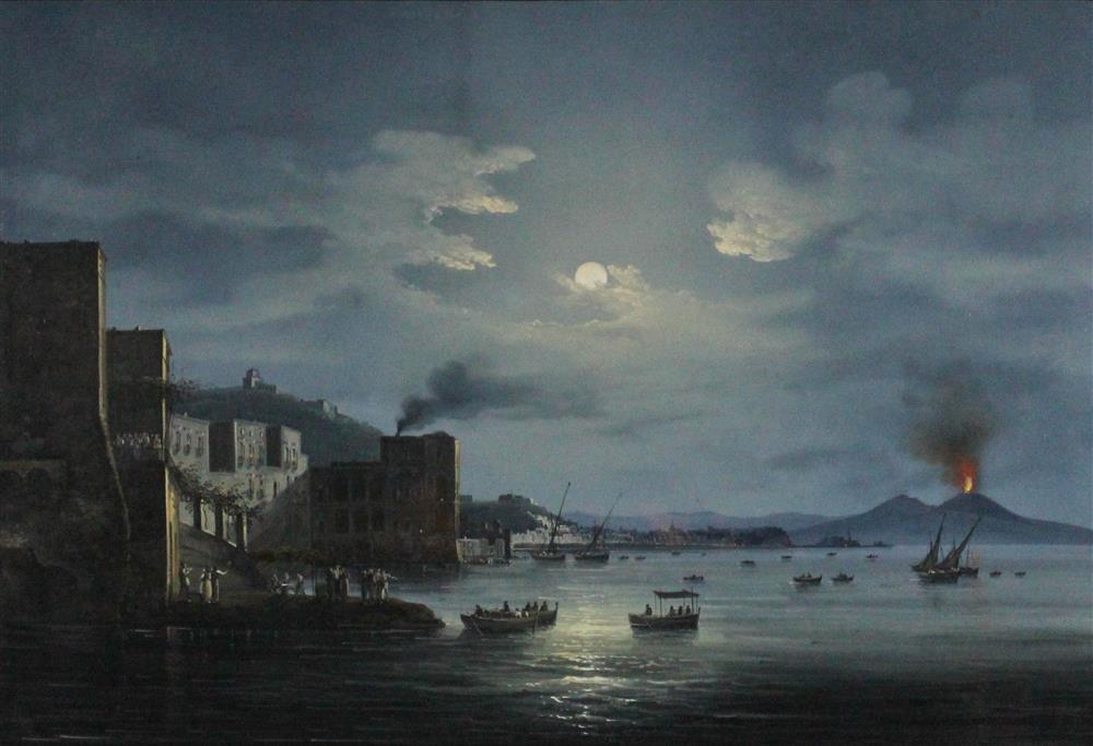 Appraisal: GIOACHINNO LA PIRA ITALIAN act - NAPLES FROM SCOGLIO DI