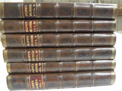 Appraisal: vols Pope Alexander translator Homer Iliad Odyssey In English London