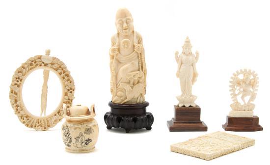 Appraisal: Collection of Chinese Ivory Export Items comprised of seven items