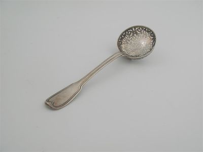 Appraisal: An th century French Fiddle and Thread pattern sugar sifter