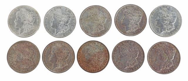 Appraisal: lot of U S Morgan silver dollars P P 'O'