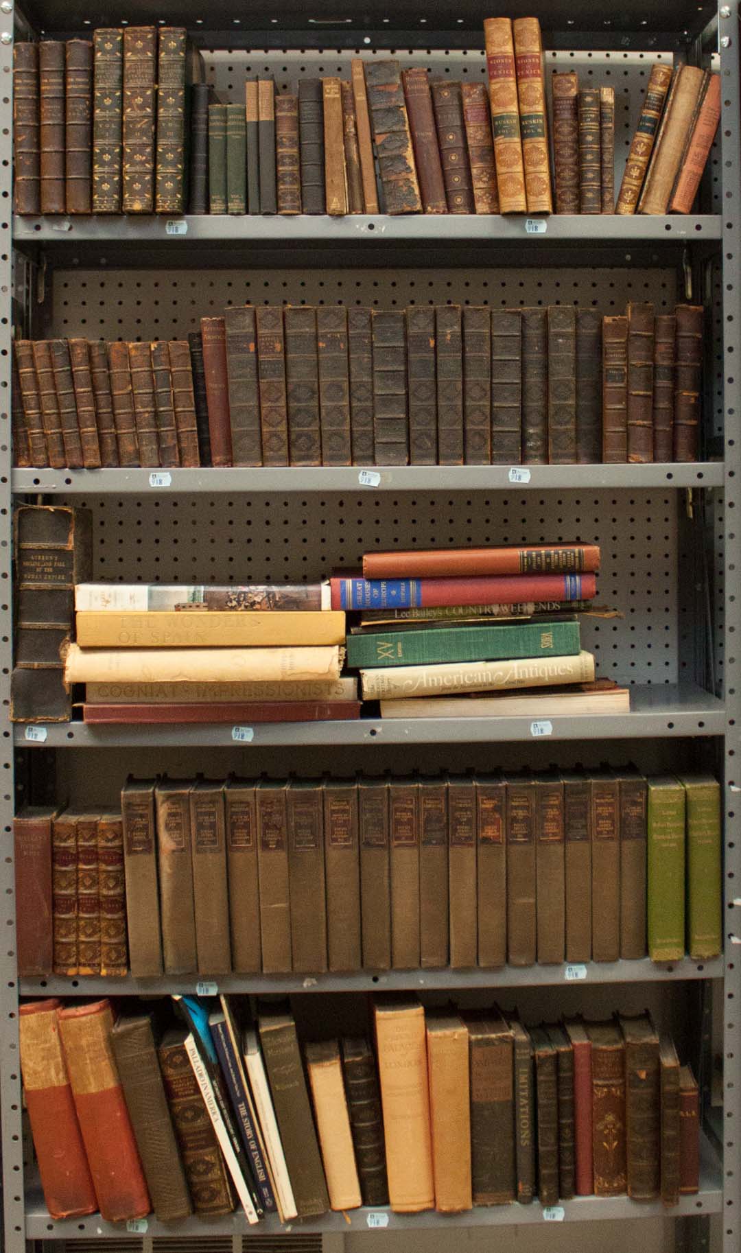 Appraisal: Sets and Bindings About volumes comprising an assortment of literature