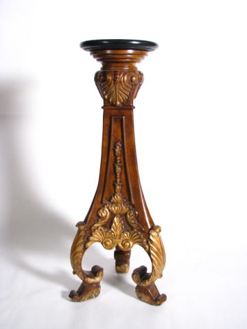 Appraisal: Neo-classical style decorator fern stand with onyx faux marble top