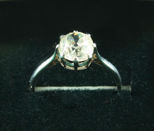 Appraisal: A single stone Diamond Ring the old cut approx carat