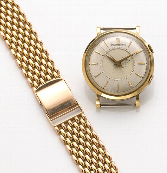 Appraisal: A Jaeger LeCoultre k bicolor gold and stainless steel mechanical