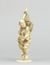 Appraisal: Japanese Ivory Carving of a Man Amazing example of ivory