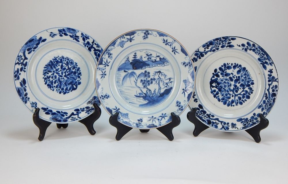 Appraisal: PC C Chinese Blue and White Kraak Plates China th