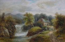 Appraisal: Walter E Ellis British th th Century Country Landscape Oil