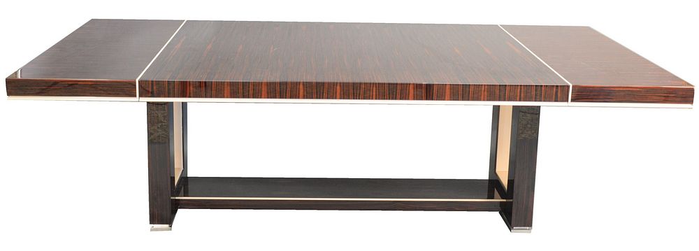 Appraisal: Dakota Jackson Grand Extension Dining Table in lacquered macassar ebony