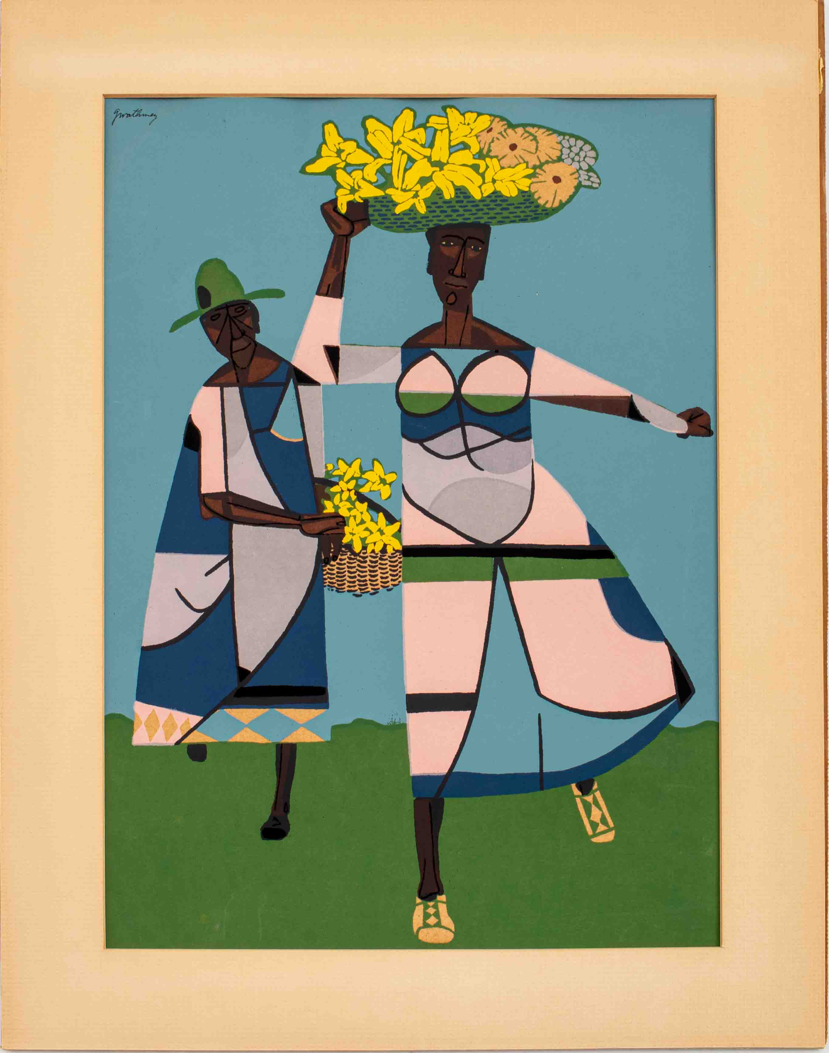 Appraisal: ROBERT GWATHMEY HARVEST DANCE SILKSCREEN Robert Gwathmey American - Harvest