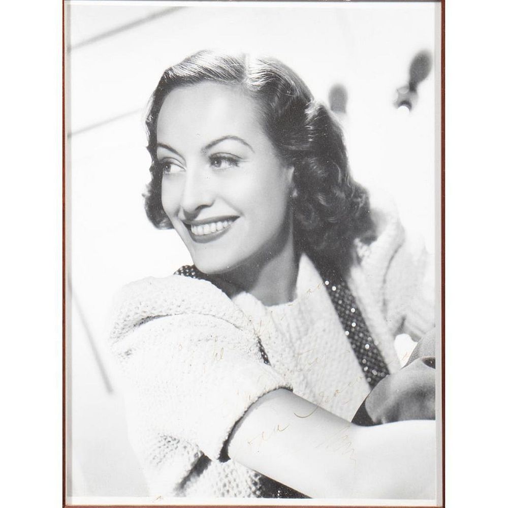 Appraisal: Joan Crawford Original autographed inscribed photograph Size x Condition Showing