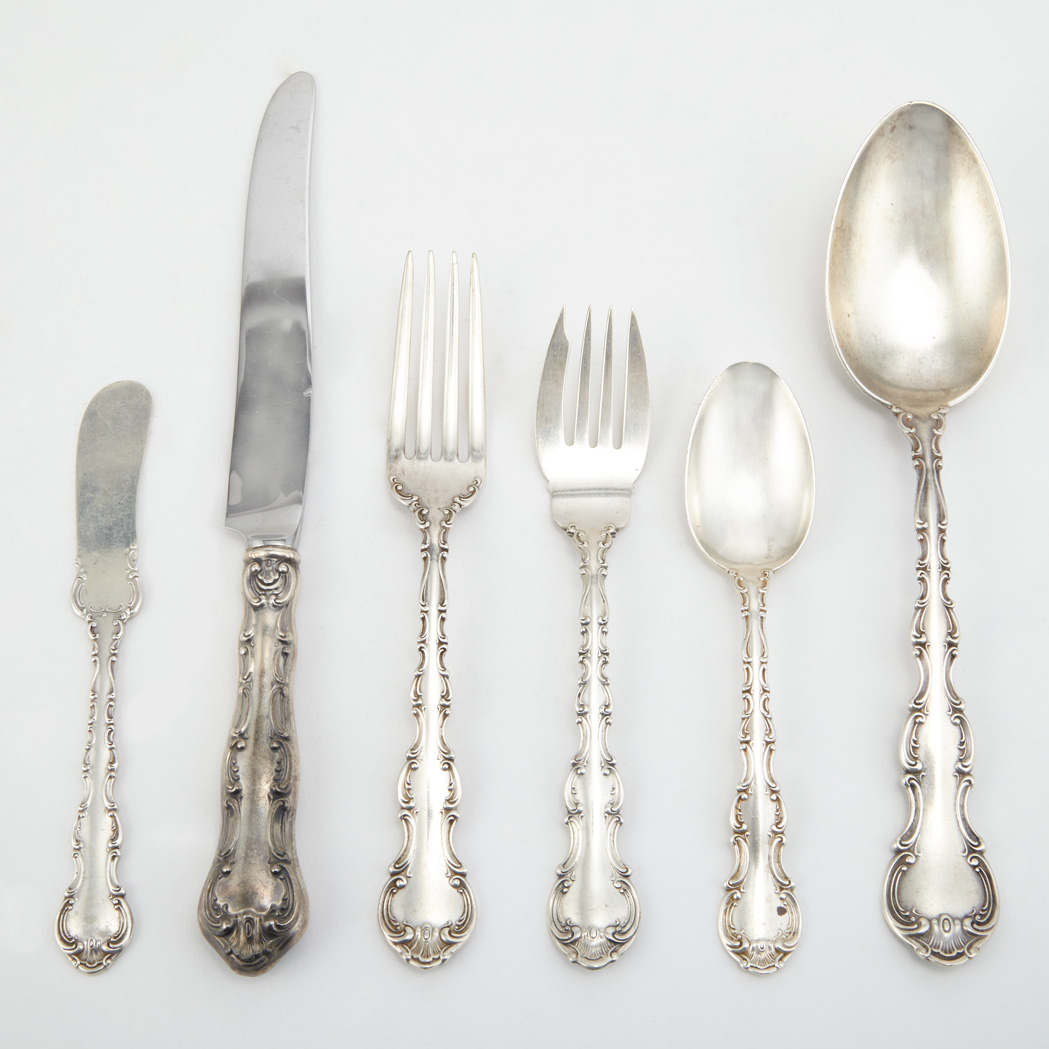 Appraisal: Gorham Sterling Silver Partial Flatware Service In the Strasbourg pattern