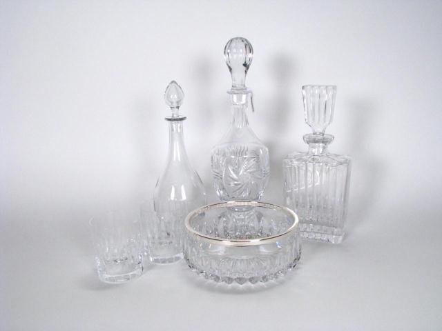 Appraisal: Group of Lead Crystal and Bar Glassware including a Baccarat