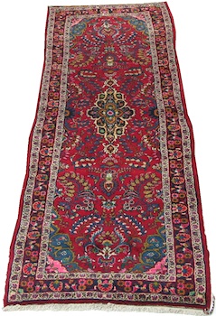 Appraisal: A Hamadan Runner Approx '- x '- Thick wool pile