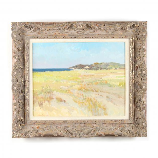 Appraisal: ALICE MONGEAU AMERICAN COASTAL LANDSCAPE Oil on board signed lower