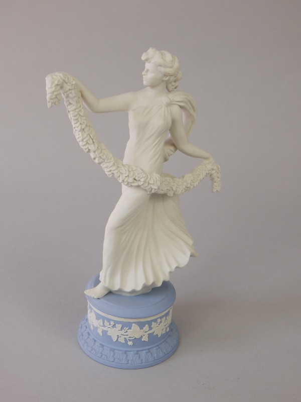 Appraisal: A Wedgwood blue Jasperware figure from the Dancing Hours Collection