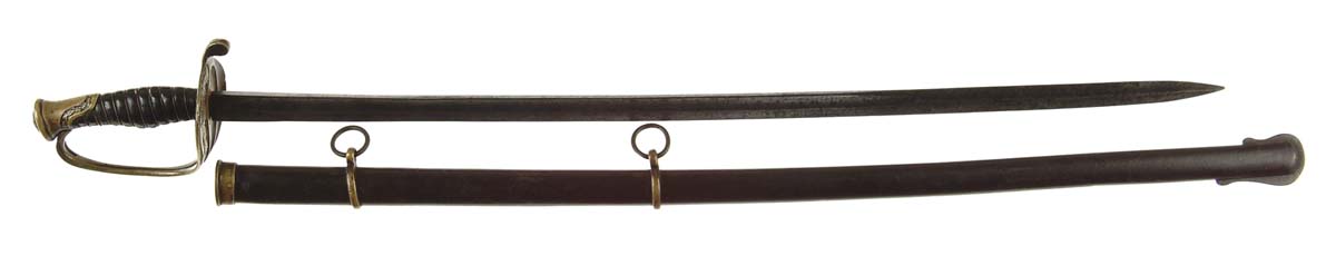 Appraisal: CONFEDERATE FOOT OFFICERS SWORD unstopped fullered blade This is the