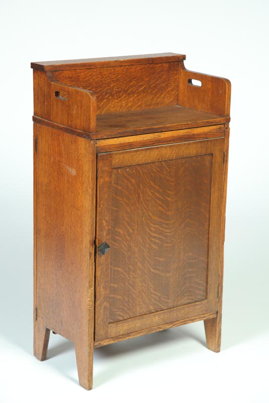 Appraisal: ARTS CRAFTS CABINET THAT CONVERTS TO A TABLE American early