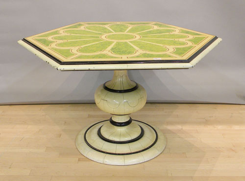 Appraisal: Painted center table th c h w