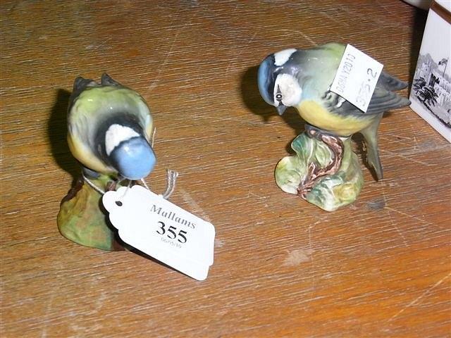 Appraisal: A PAIR OF BESWICK BLUE TITS