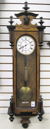 Appraisal: BIEDERMEIER REGULATOR WALL CLOCK German mid- th century having a