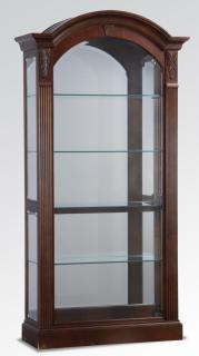 Appraisal: Mahogany vitrine with five display shelves th century mahogany vitrine