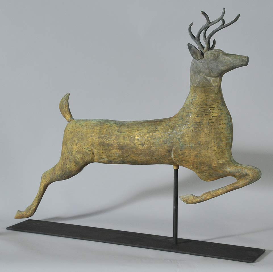 Appraisal: Leaping Stag Copper Weathervane long late th centuryCondition very tidy