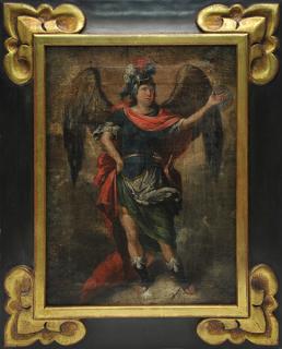 Appraisal: Oil on Canvas of Saint Michael th th C th