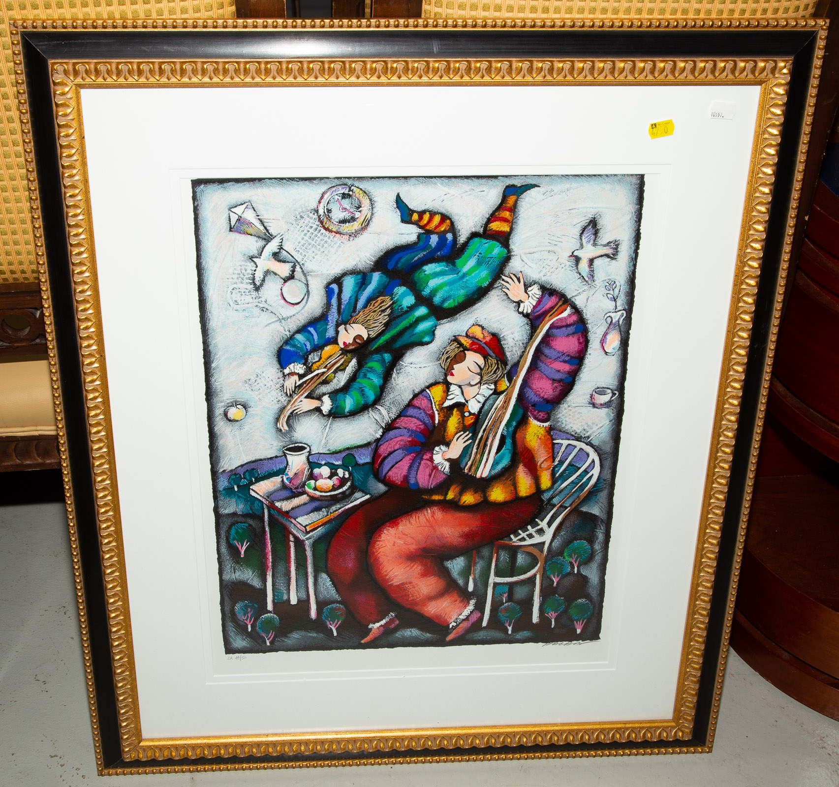 Appraisal: FRAMED COLOR PRINT LIMITED EDITION Signed illegibly lr photo-offset lithograph