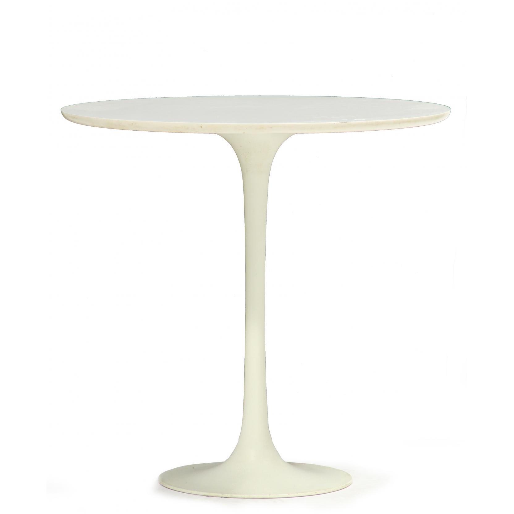 Appraisal: Maurice Burke Tulip Table for Arkana s England white laminate