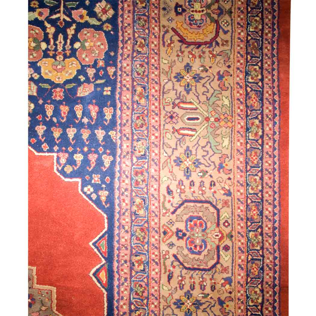 Appraisal: Indo-Bidjar Carpet India contemporary The madder field with a central