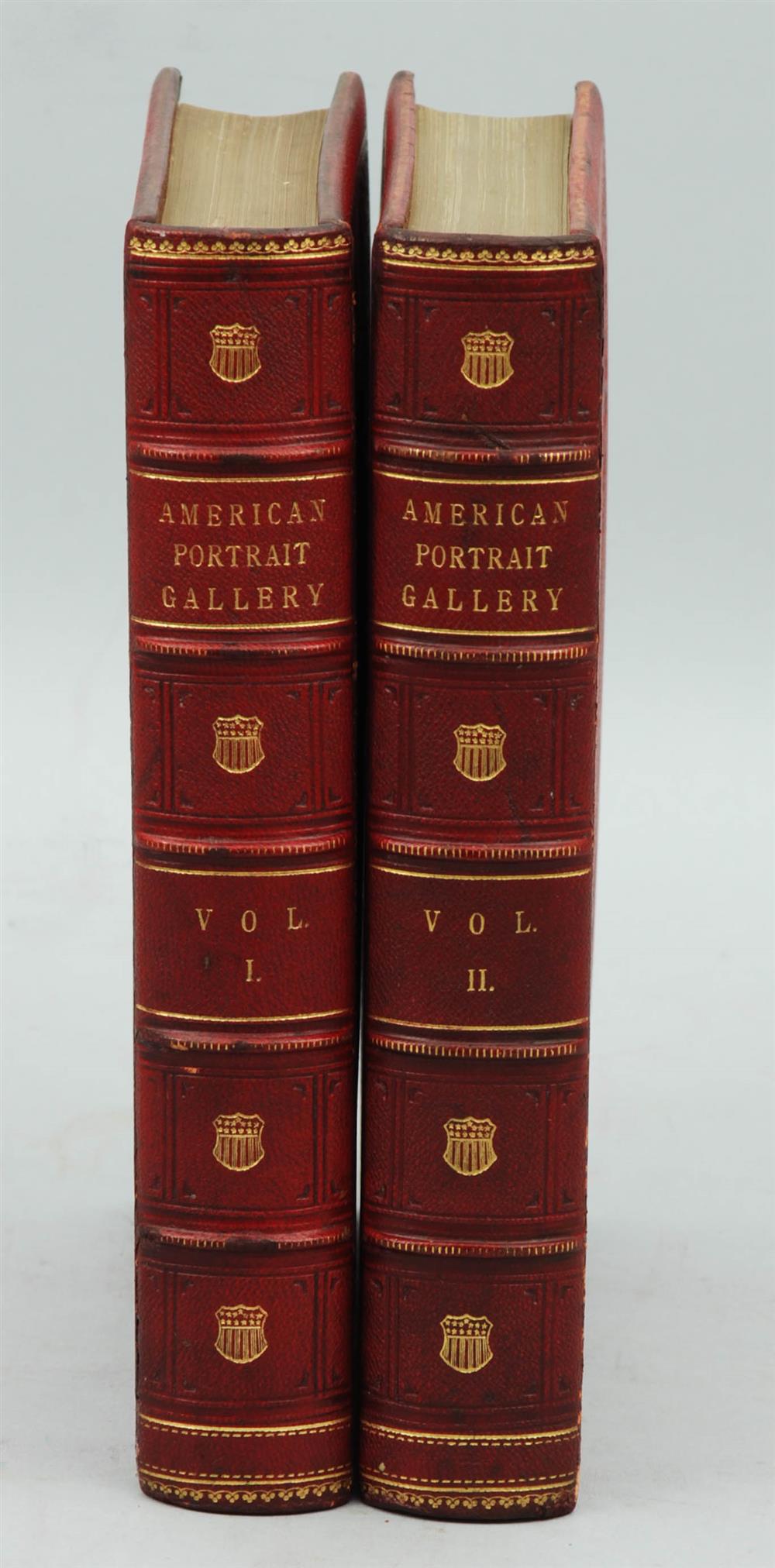 Appraisal: BINDINGS THE AMERICAN PORTRAIT GALLERY New York J C Buttre