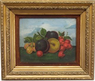 Appraisal: th C Framed Still Life depciting an assortment of fruit