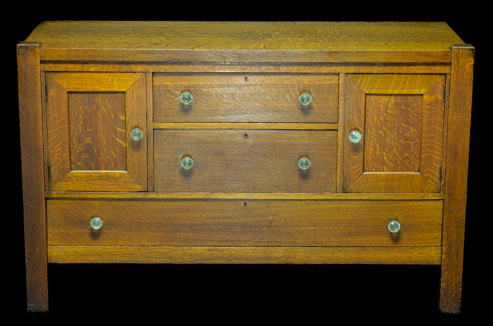 Appraisal: Lgj Stickley Mission Oak Sideboard Stickley Sideboard Packaging Insurance Handling