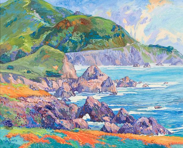 Appraisal: JAMES DUDLEY SLAY III AMERICAN B California Coastal Sceneoil on