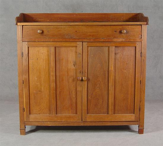 Appraisal: Country Walnut Jelly Cupboard Late th Century Walnut Old dry