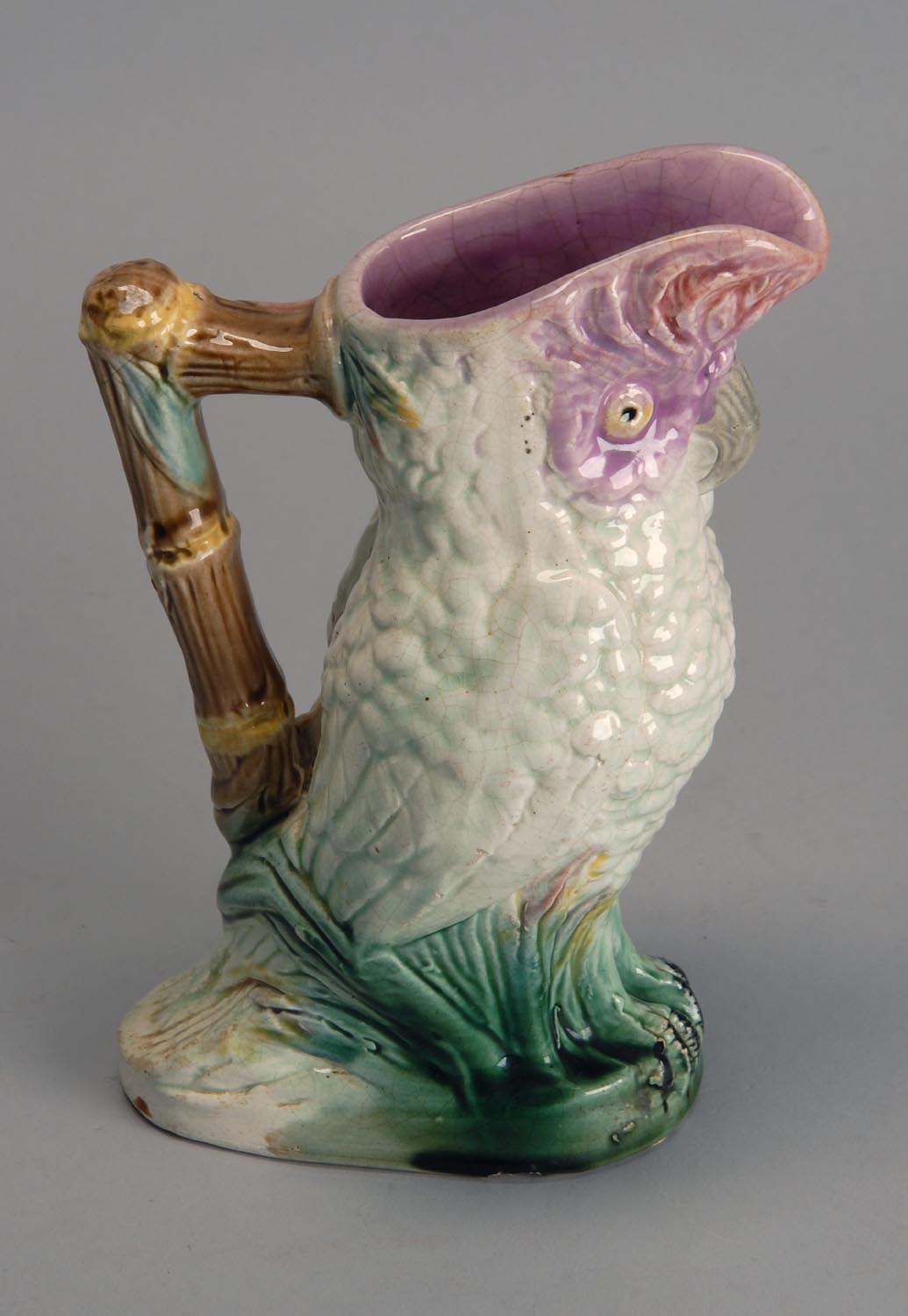 Appraisal: EARLY TH CENTURY ENGLISH MAJOLICA PITCHER in the form of