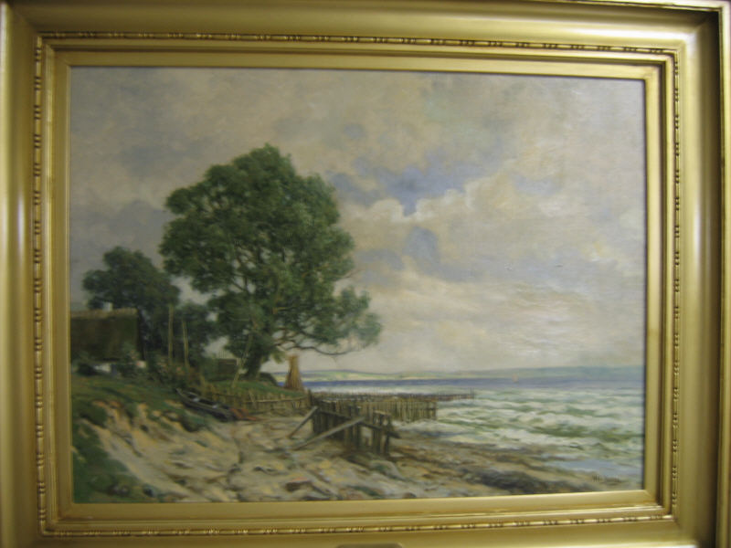 Appraisal: CARL HARALD ALFRED BROGE DANISH - COASTAL LANDSCAPE oil on