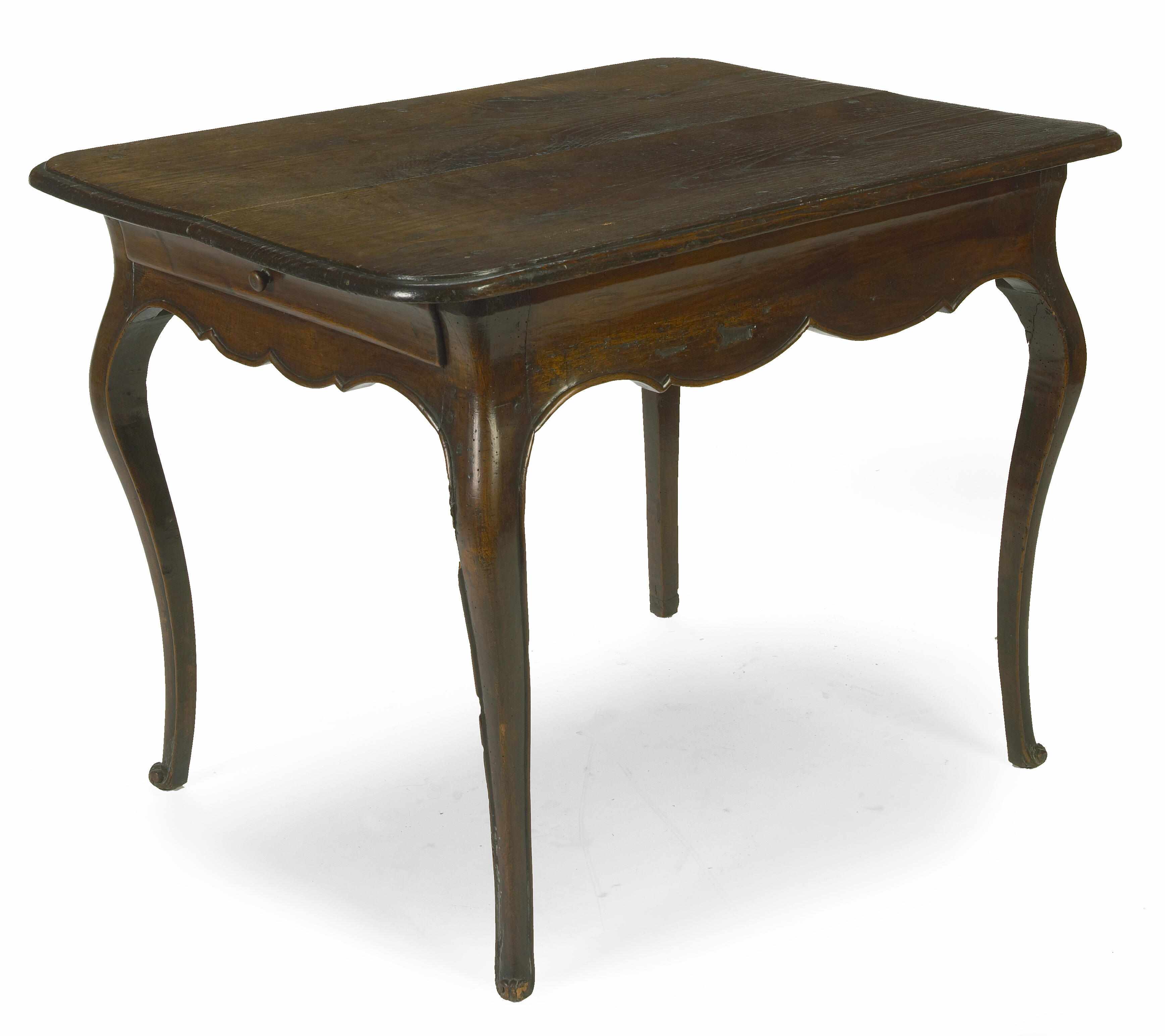 Appraisal: Property of various owners A Louis XV oak and walnut