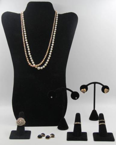 Appraisal: JEWELRY Miscellaneous Jewelry Grouping Includes a kt yellow gold and