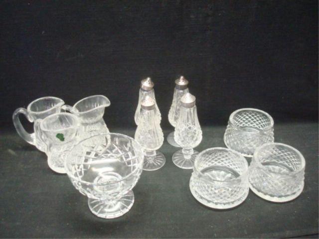 Appraisal: WATERFORD Lot of Assorted Waterford Crystal creamers salts tazza and