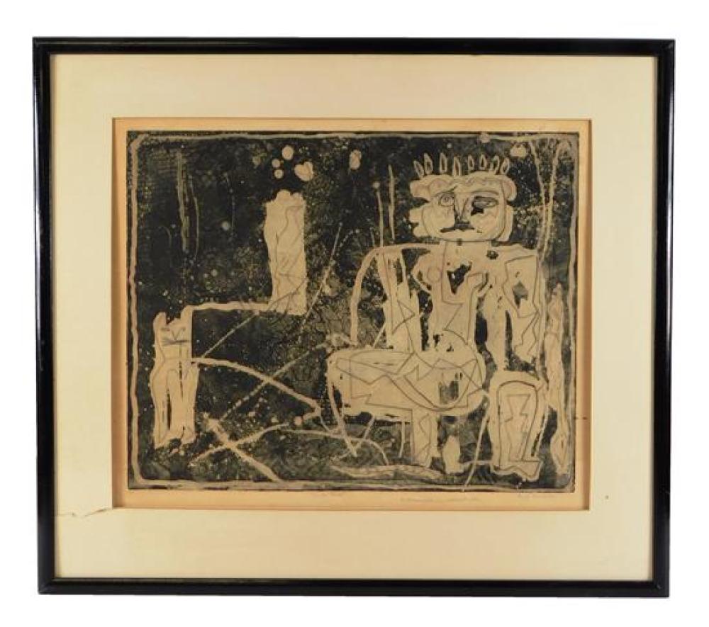 Appraisal: Louise Nevelson Russian American - drypoint printed in black ink