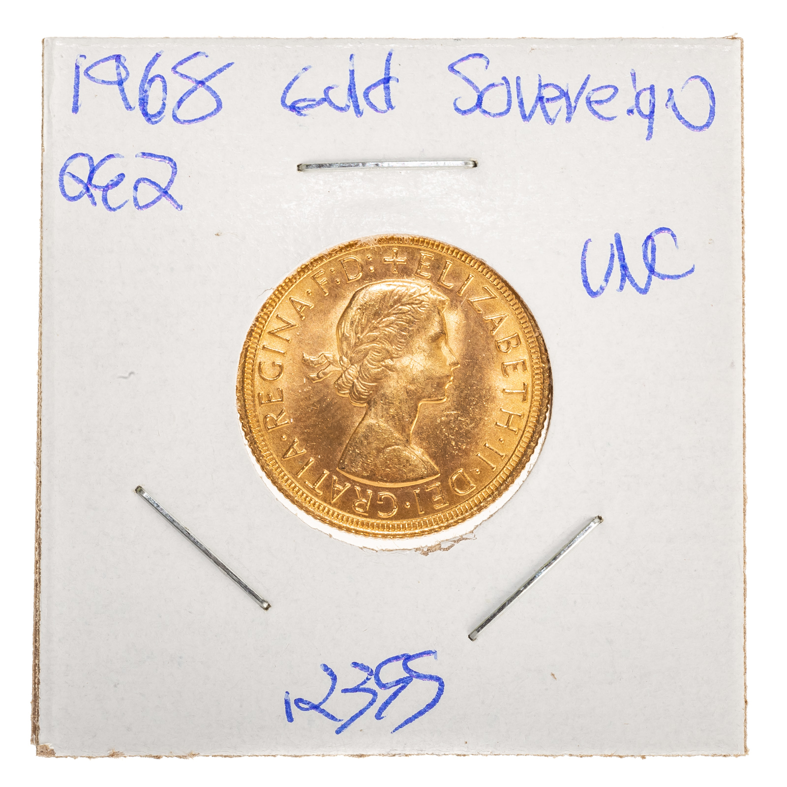 Appraisal: QE GOLD SOVEREIGN UNC AGW -