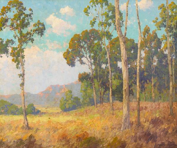 Appraisal: n a Maurice Braun American - Eucalyptus Grove with Distant