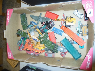 Appraisal: A collection of Old Toy Cars and Car Parts to