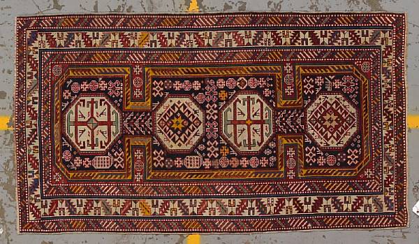 Appraisal: A Shirvan rug Caucasus late th century size approximately ft