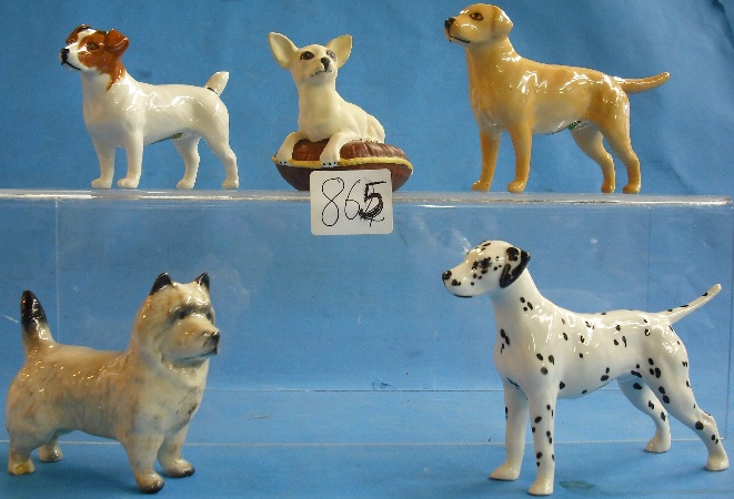 Appraisal: A Collection of Beswick Dogs to include Jack Russell Terrier